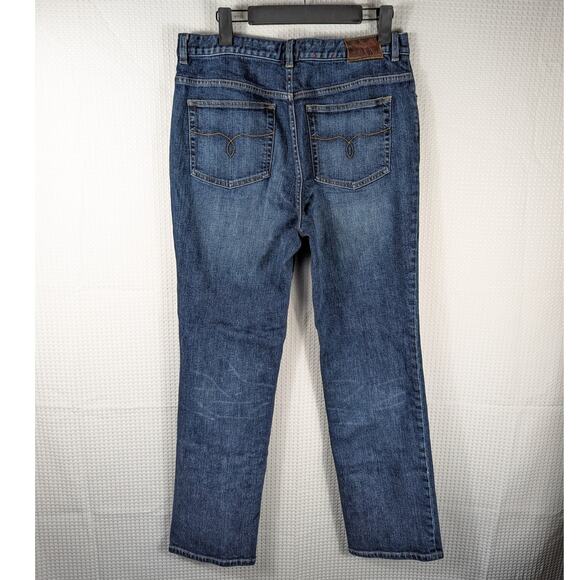 Lauren Jeans Co Ralph Lauren 34x32 Blue Stretch Denim Jeans Women’s Classic Fit - Picture 2 of 4